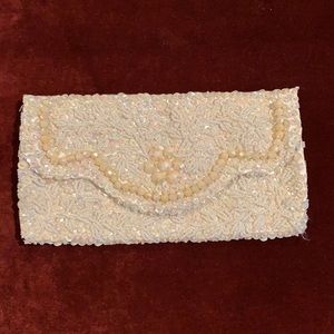 Vintage Beaded Sequined Evening Purse